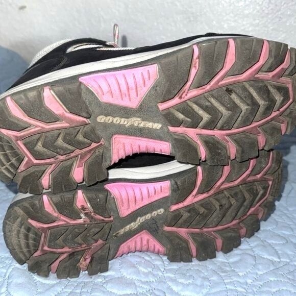 Goodyear Womens Hiking Boots Size 8 Black/Pink Leather/Textile Upper - Picture 5 of 5